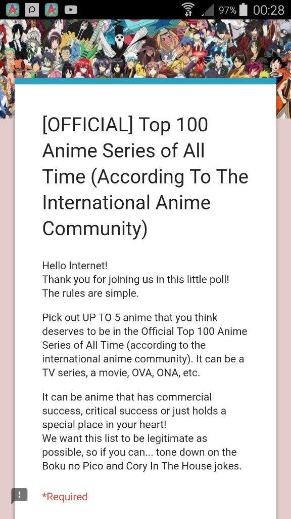  OFFICIAL Top 100 Anime Series Of All Time According To The 