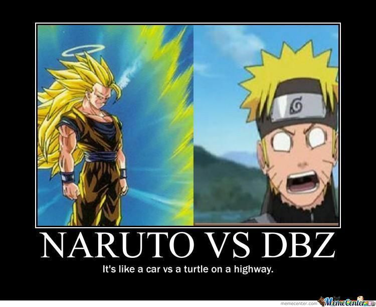 Top 16 "Naruto vs. Dragon Ball" Memes.