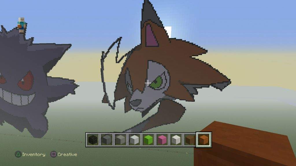 WIP 2 Lycanroc Pixel Art Pixelart Minecraft Amino