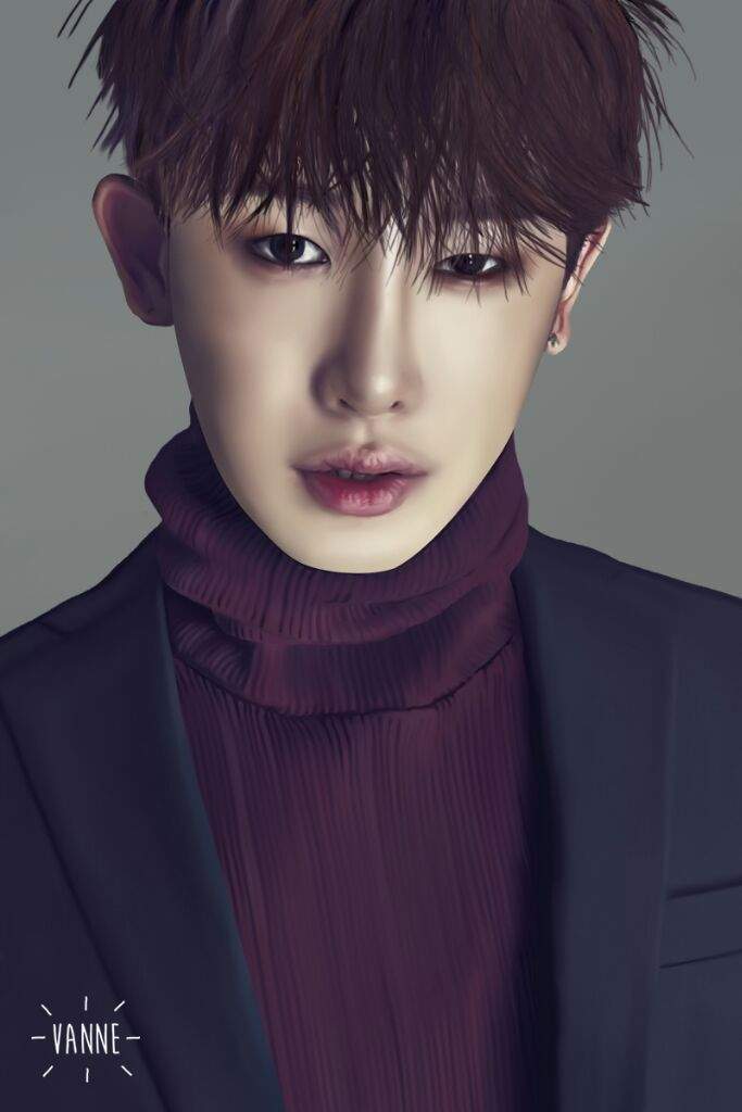 Fan Art Wonho - MONSTA X 💜 | •Corea• Amino Amino