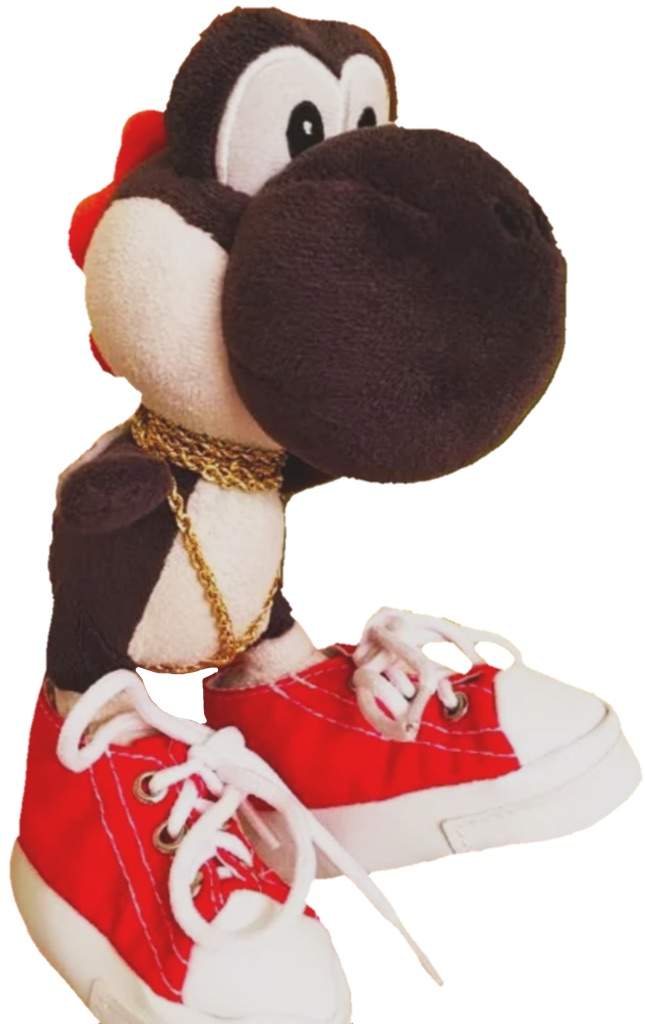 black yoshi sml plush