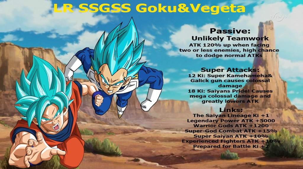 ssgss goku and vegeta dokkan