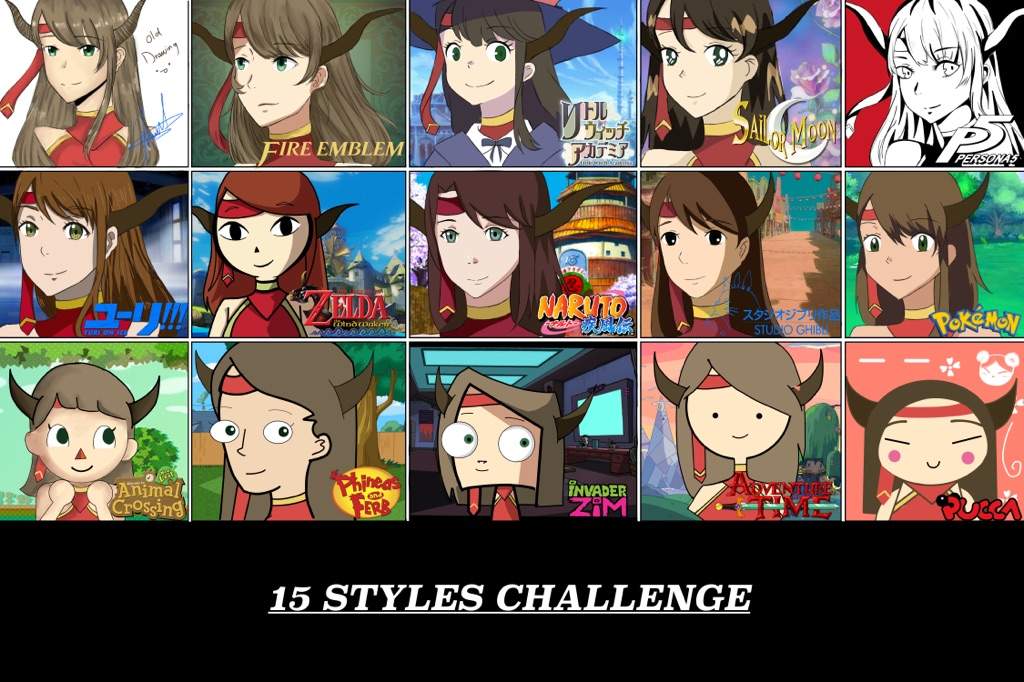 15 Styles Challenge Art Amino