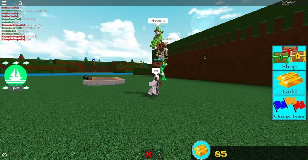 Playing Build A Boat For Treasure With Meh Friends Roblox Amino - t 1000 pony roblox