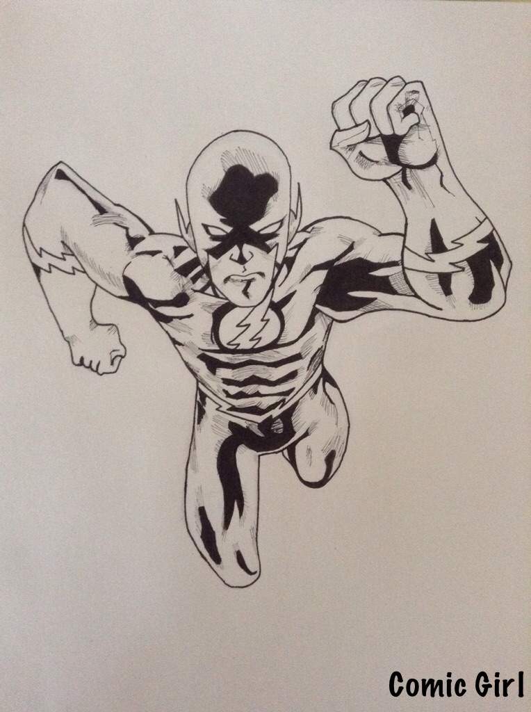 The Flash Inked Drawing Comics Amino - the flash vs savitar in roblox roblox the flash superhero life