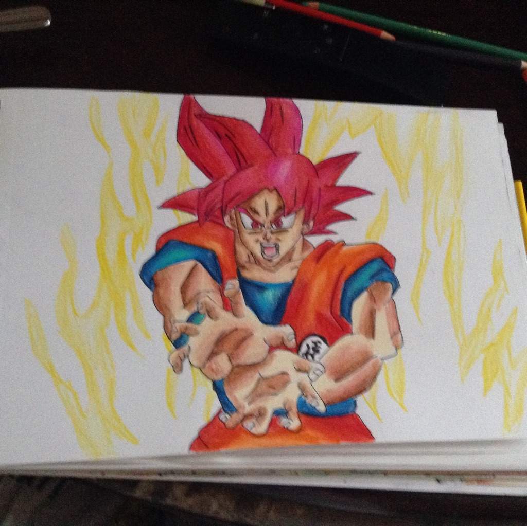 Dibujo De Goku Ssj God "Explicado" | DRAGON BALL ESPAÑOL Amino