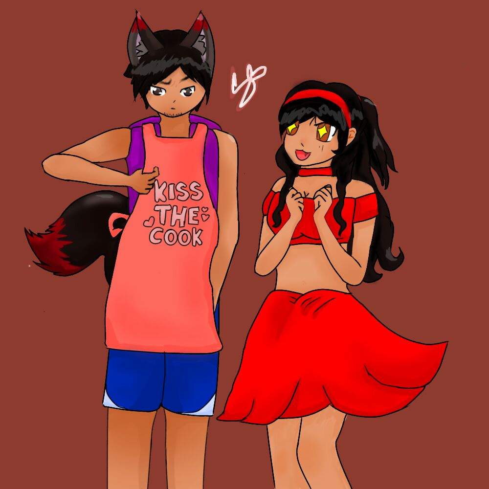 Fanart Anime Aphmau And Aaron Fanart 2020 6547