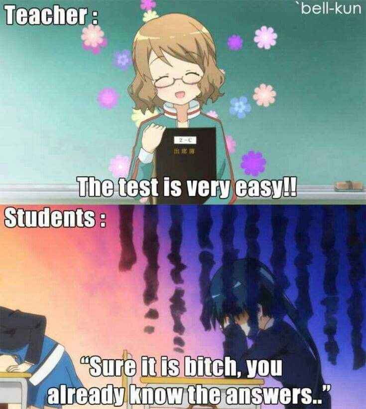 Anime school memes | Anime Amino