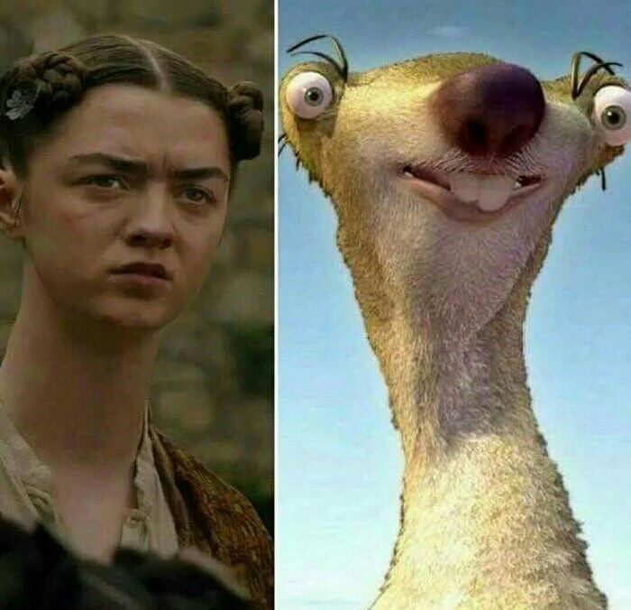 Arya versão Sid da 'Era do Gelo' pode ser a causou da ...
