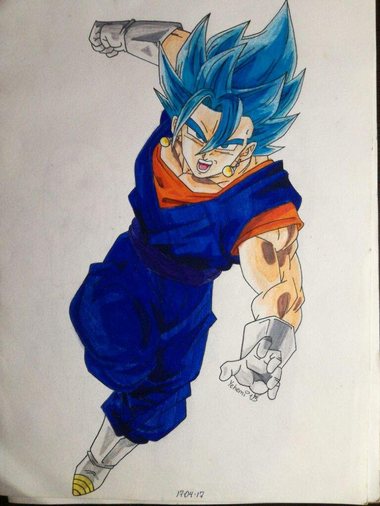 Dibujo de fusion de Goku y Vegeta | DibujArte Amino