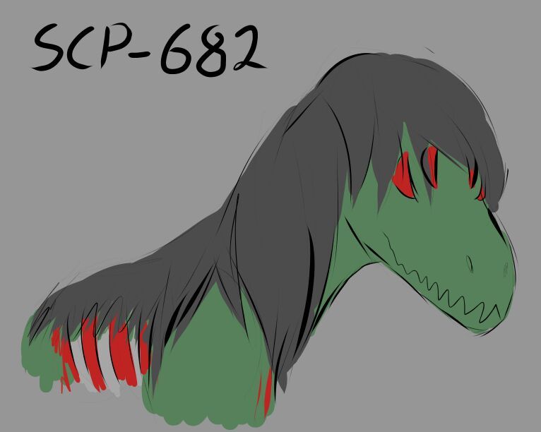 Scp 682 рисунок