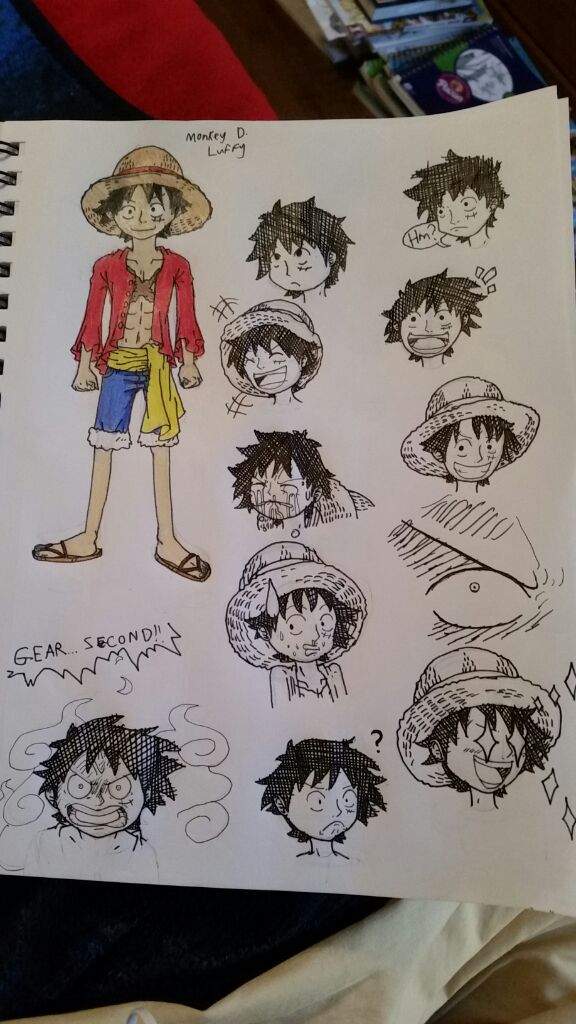 Monkey D Luffy reference sheet | One Piece Amino