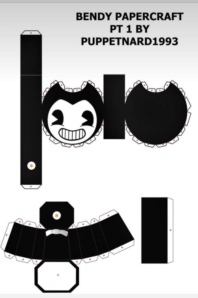 ¿Como hacer un papercraft de bendy?  Bendy And The Ink 