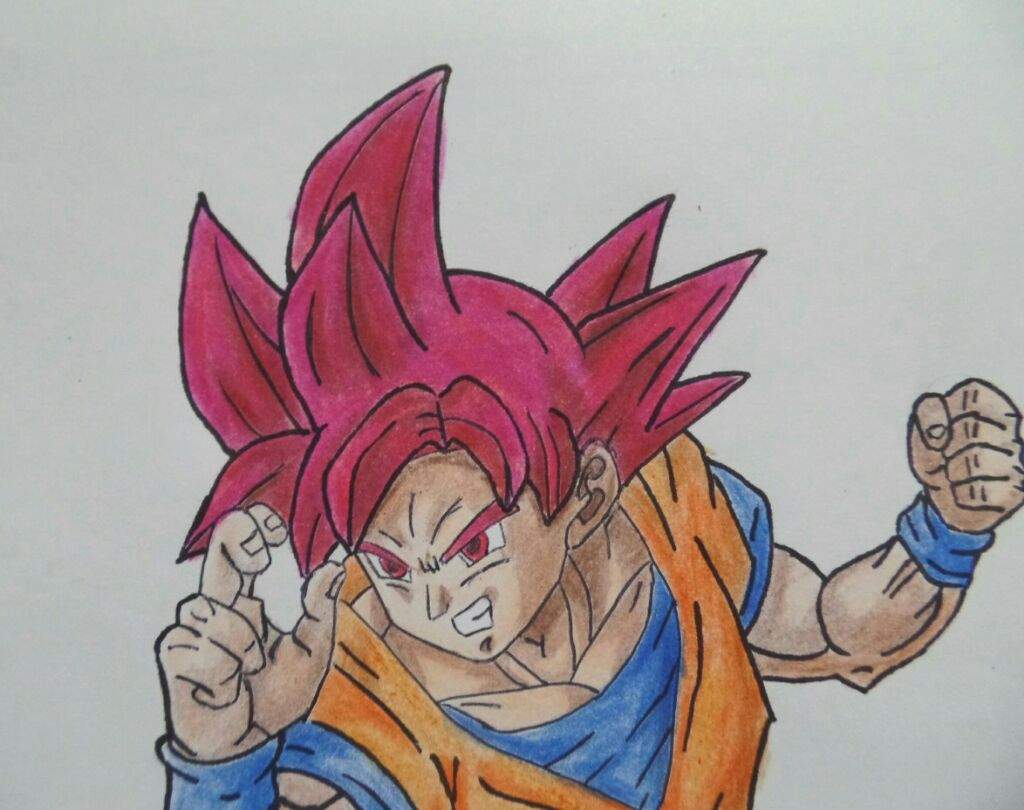 Como Dibujar A Goku Ssj Dios Rojo How To Draw Goku Ssg Julio Silva Porn Sex Picture 