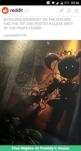 because of the new pic do you think fnaf 6 is cancelled or the fnaf ...