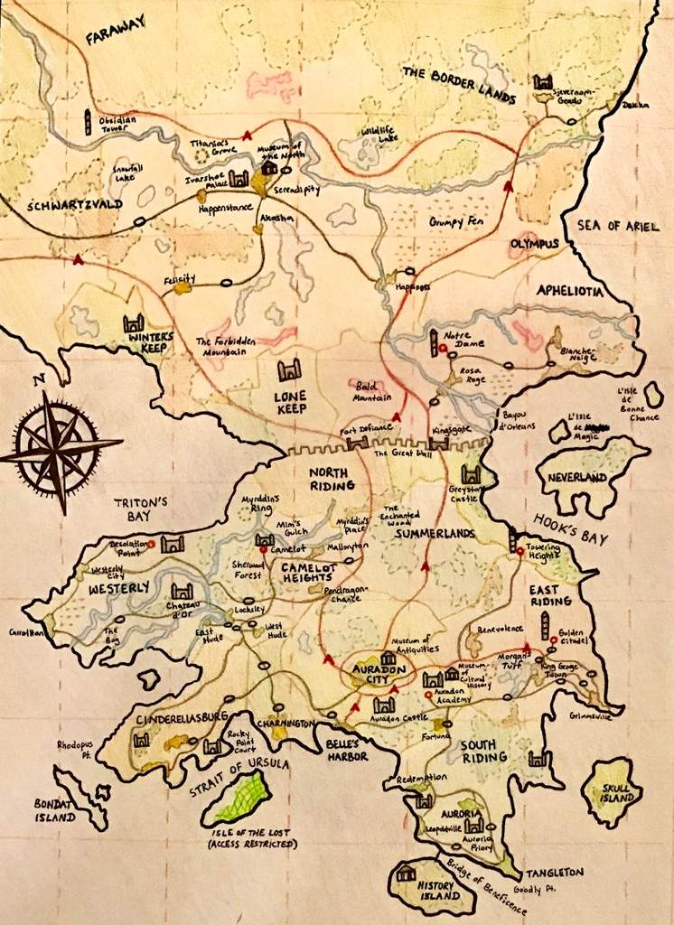 Upscale Auradon Map  Disney Descendants Amino