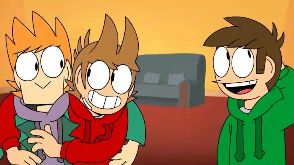 they hug after Tord says "Classic stupid Tom" and they both laugh.