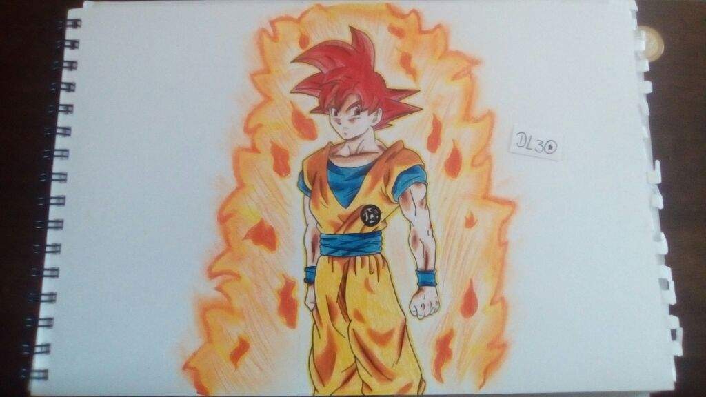 ????Dibujo de Goku SSJ Dios???? | Dibujos de Dragon Ball. Amino
