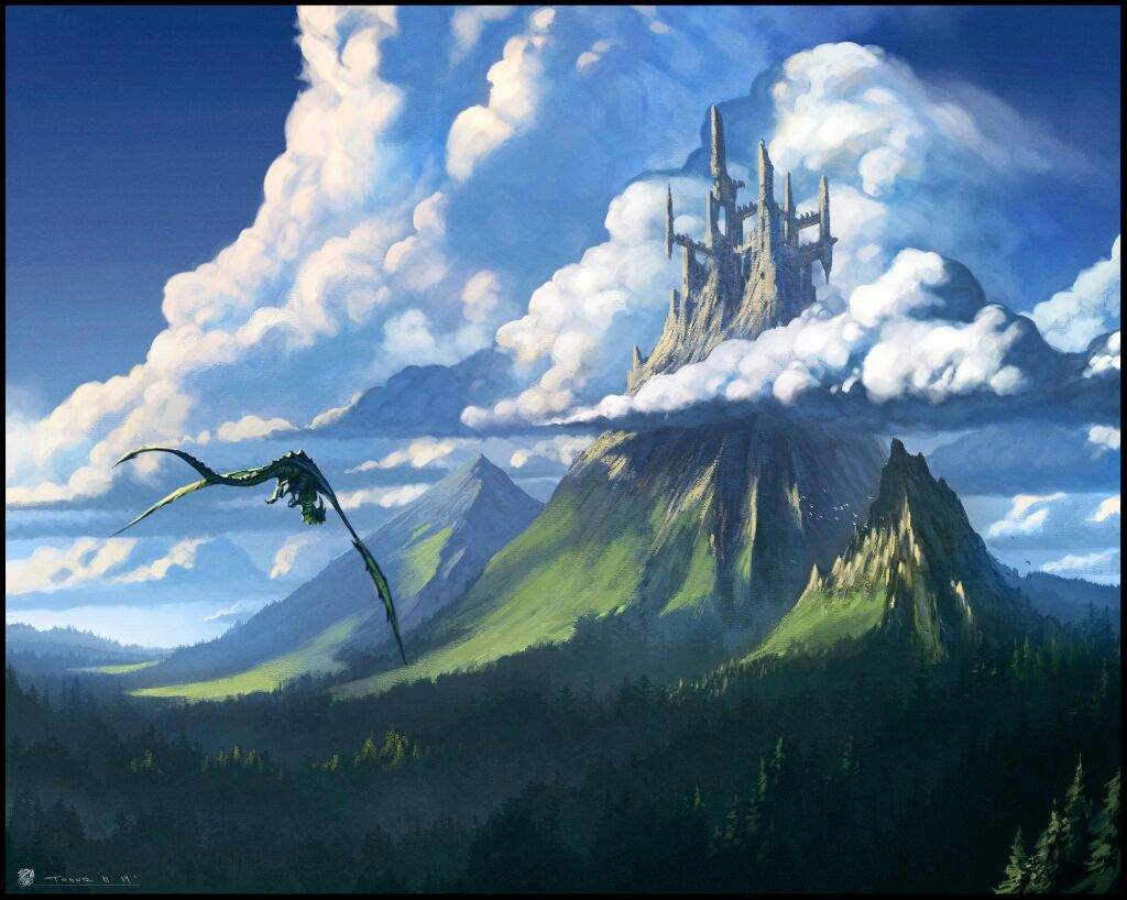 Пейзаж с драконом