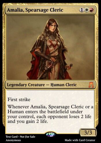 Amalia, Spearsage Cleric | MTG Amino