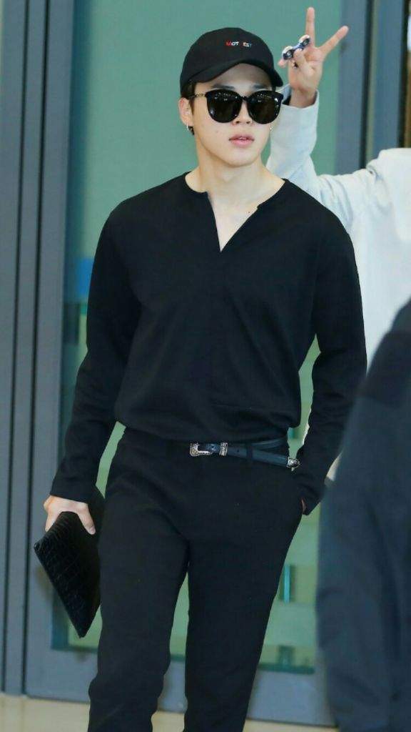 Jimin wearing black appreciation | ARMY's Amino