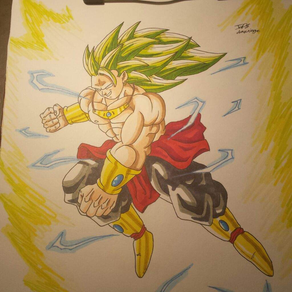 Broly Legendary Super Saiyan 3 Drawing Dragonballz Amino 7656