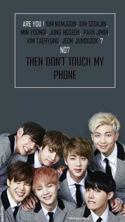 Here Are Some Dont Touch My Phone Bts Version Give Credits Army S