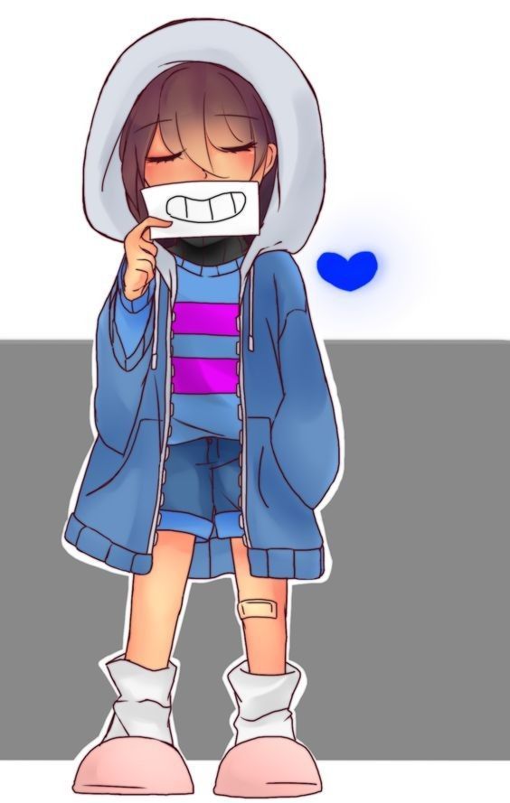 Frisk Is Wearing Sanss Jacket Undertale Aus Amino