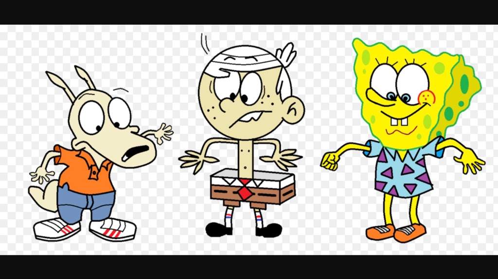 rocko vs lincoln vs spongebob cartoon fight club amino