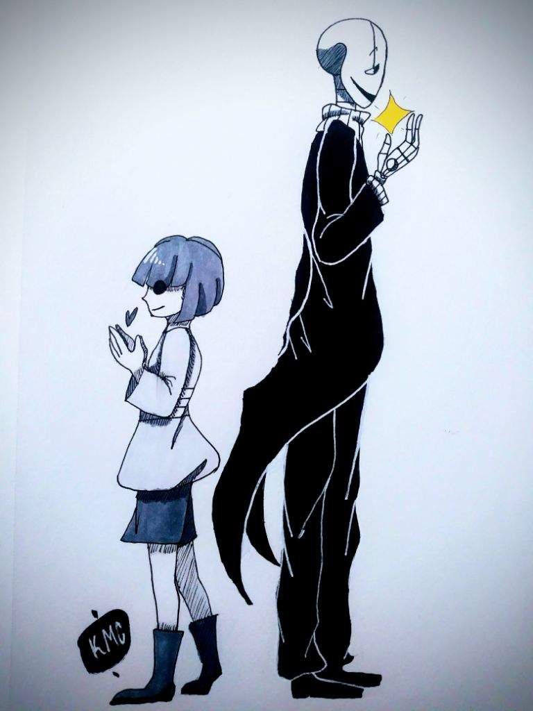 Core!Frisk and Gaster.