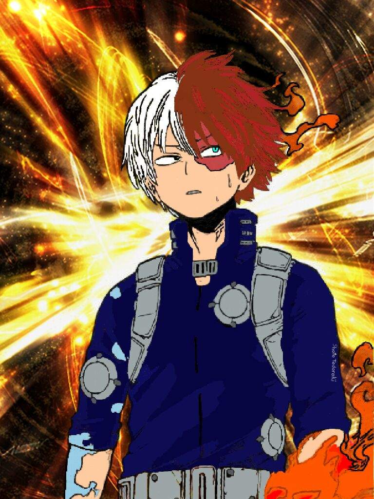 Shoto Todoroki Coloring #3 | My Hero Academia Amino