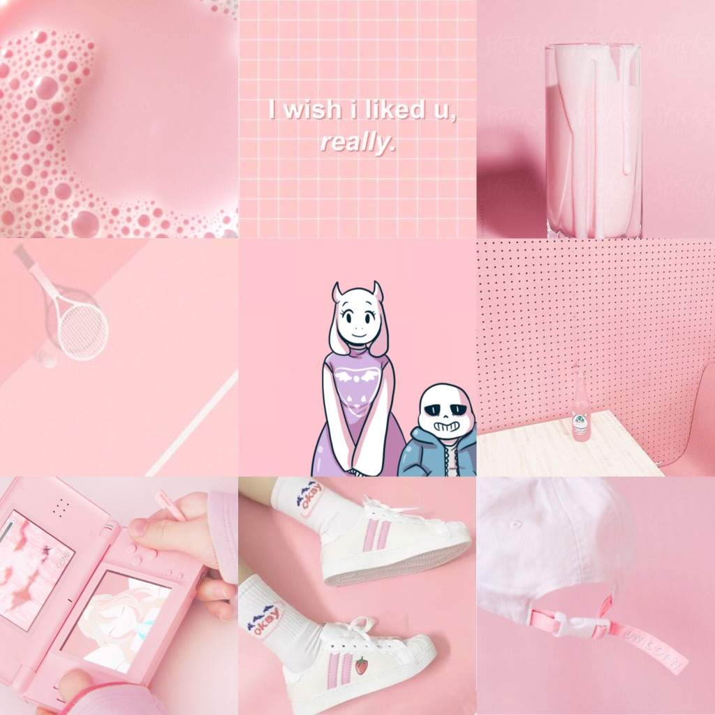 Sans + Toriel Pink Aesthetic ! | Undertale Amino