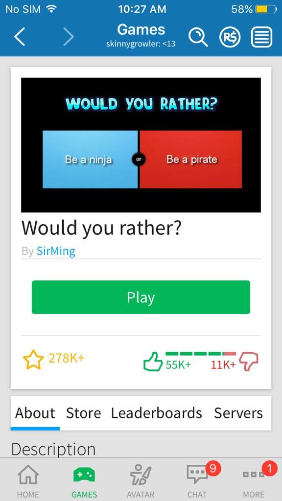 Roblox Would You Rather Questions