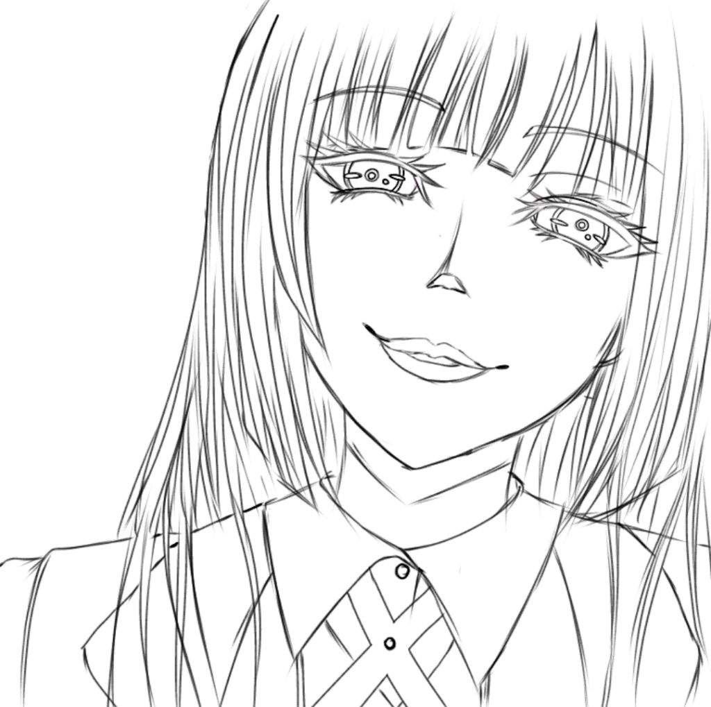 Anime Coloring Pages Yumeko   Coloring and Drawing