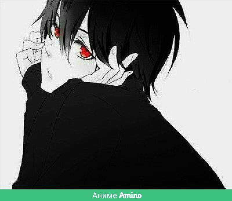 Anime boy black hair black eyes