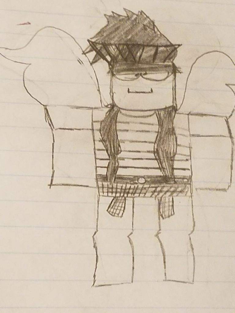 My First Roblox Avatar Drawing Not That Good But I Think Its Good