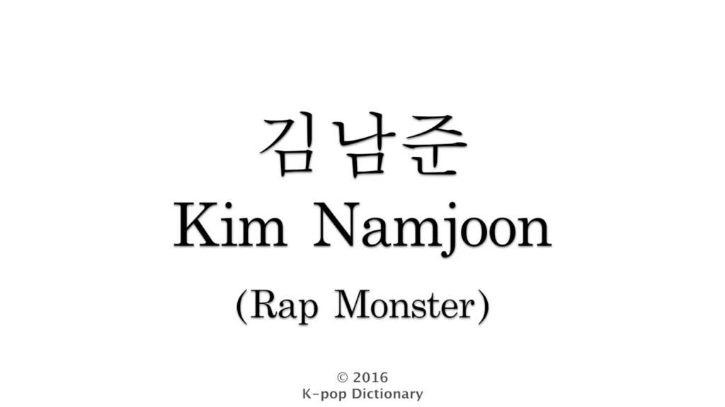 BTS Names Written in Hangul | ARMY's Amino