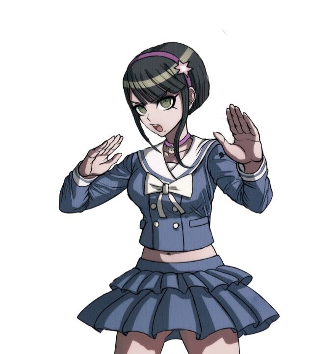 Tenko but with short hair.