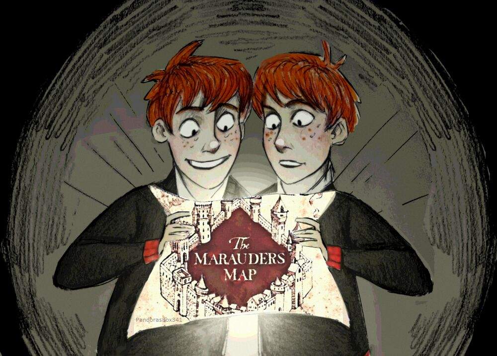 Weasley Twins Marauders Map Weasley Twins Finding The Marauders Map | Harry Potter Amino