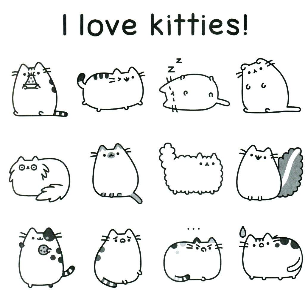 Imagens do Pusheen para colorir!!! | Blogueiros Kawaiis Amino