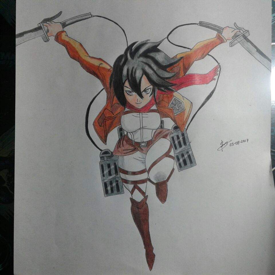 Mikasa Ackerman- Lapices de colores  DibujArte Amino