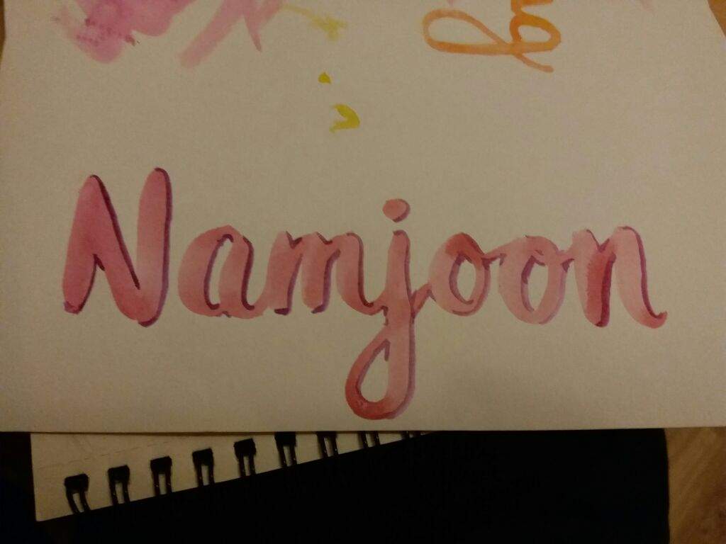 Namjoon name calligraphy | ARMY's Amino