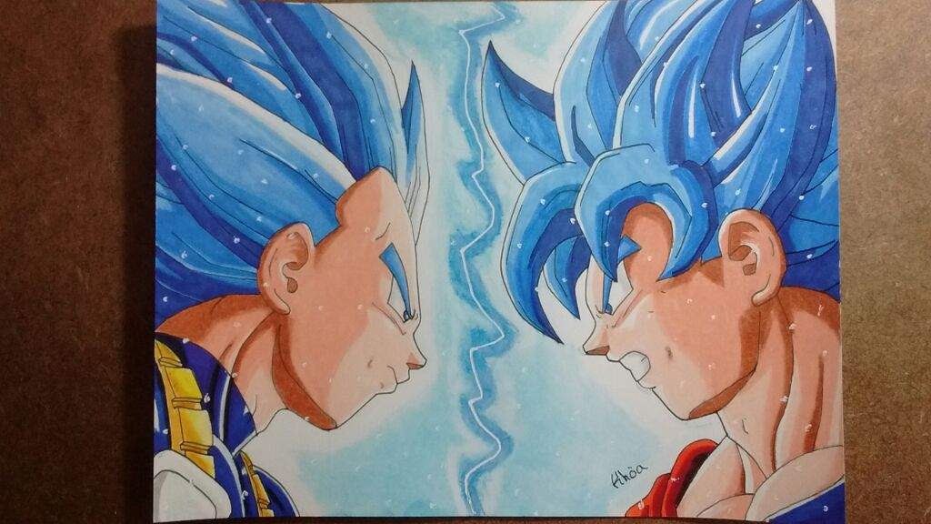 Vegeta Vs Goku Ssj Dios Azul Dibujarte Amino