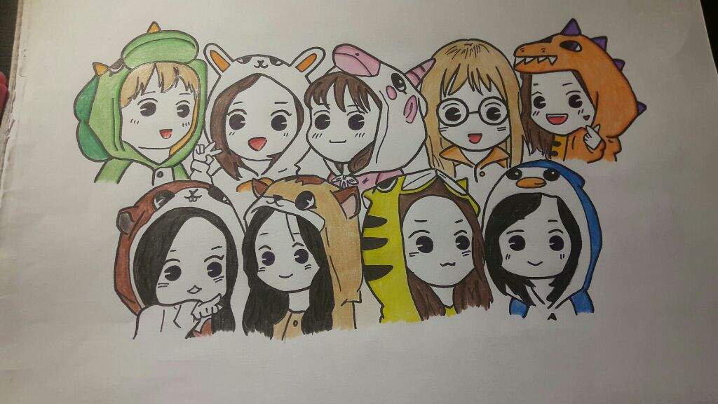 Twice Drawing Chibi - twice 2020