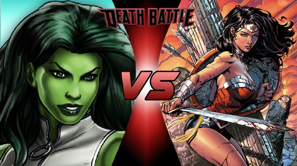 She Hulk Vs Wonder Woman Death Battle Comics Amino