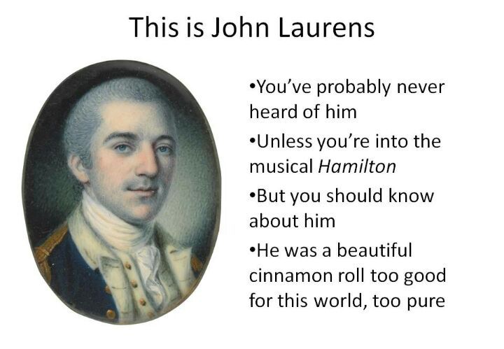 Hamilton john shop laurens death