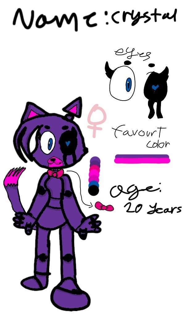 My Fnaf Oc Ref Sheet 