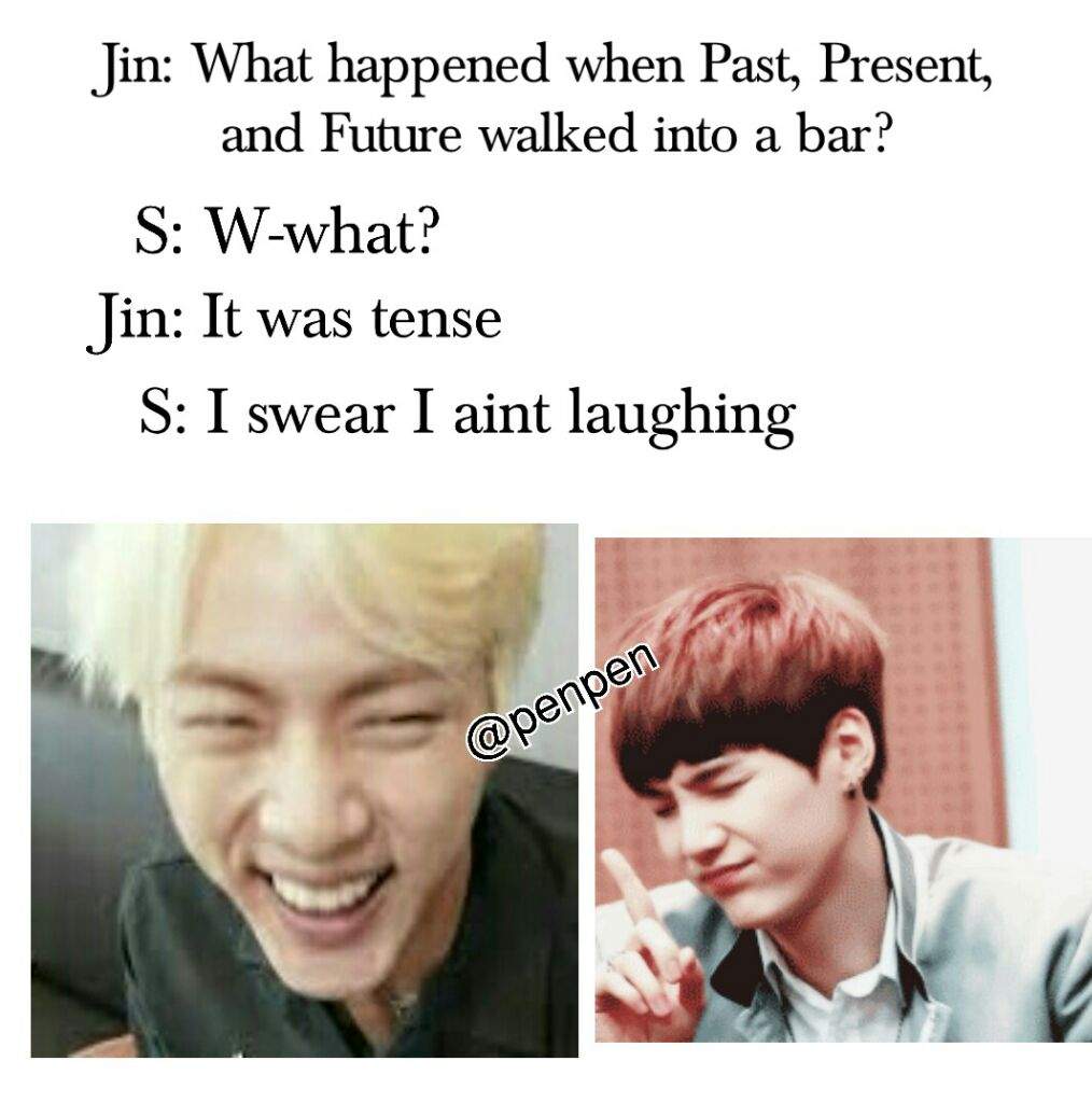 😆Jin Pun Jokes - Self Edit | Wiki | ARMY MEMES Amino