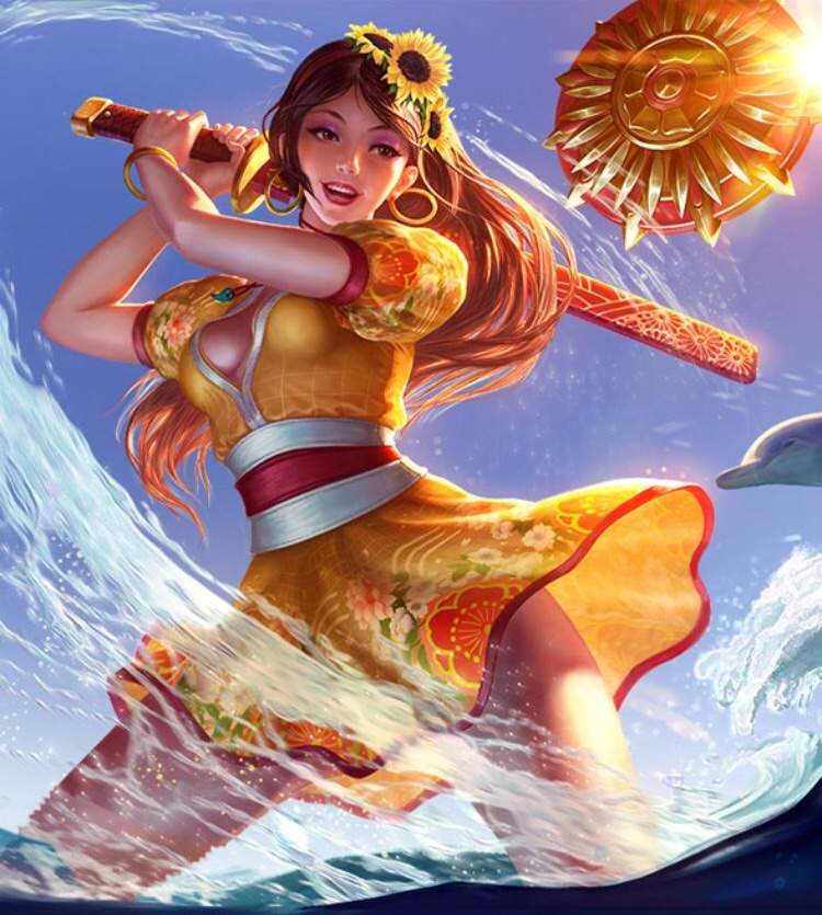 This skin is just adorable, the idea of Amaterasu going to just relax at th...