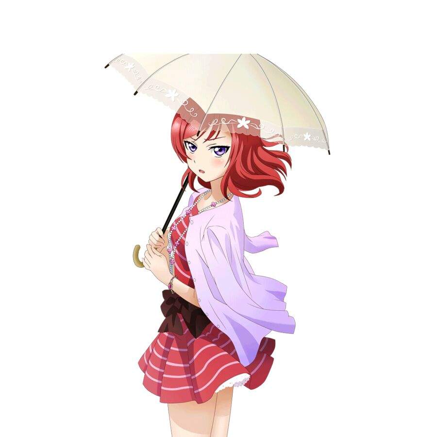 Аниме тянка с зонтиком